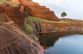 beautiful scenic view of natural landmark with in Asia, sri lanka, sigiriya